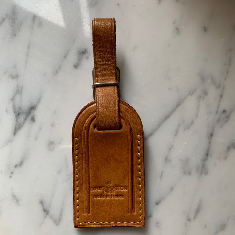 Authentic LV Small Name Tag